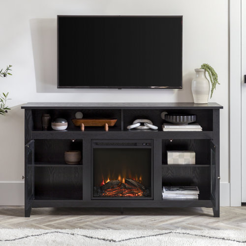 Zipcode Design™ Kohn TV Stand for TVs up to 65" with Fireplace Included